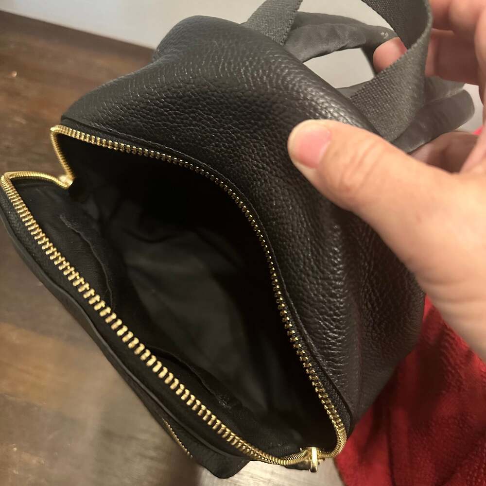 COACH Charlie Mini Backpack Pebble Leather Black F38263 - Picture 14 of 16
